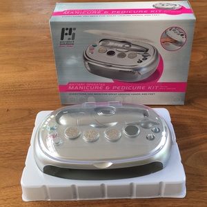 NIB battery operated mani-pedi kit with dryer